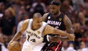 Platz 7: GARY NEAL | Team: San Antonio Spurs | Plus/Minus: -28 in 22 Minuten in Spiel 2 der NBA Finals 2013 gegen die Miami Heat (84:103)