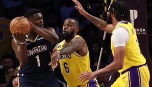 LeBron James und die Lakers feiern einen nicht mehr für möglich gehaltenen Sieg gegen New Orleans.