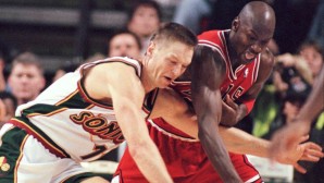 Detlef Schrempf, Seattle Supersonics, Michael Jordan, Chicago Bulls, 1996