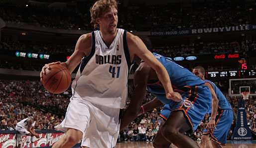 Gegen Oklahoma City war Dirk Nowitzki einmal mehr der Topscorer der Dallas Mavericks