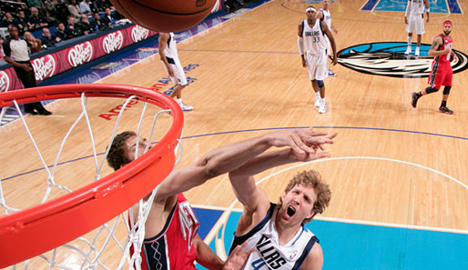 Maverick Dirk Nowitzki fand kein Mittel gegen Brook Lopez und die New Jersey Nets