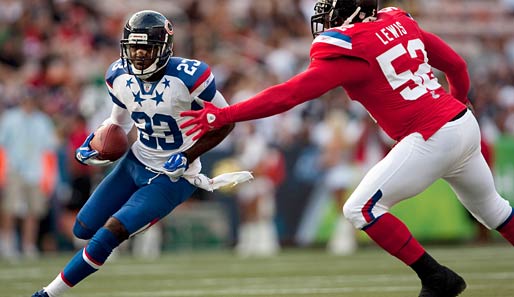 Die Chicago Bears um Devin Hester (l.) treffen im Londoner Wembley auf die Tampa Bay Buccaneers