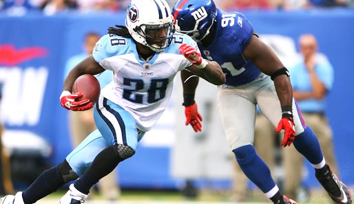 Chris Johnson erlief im letzten Jahr 1364 Yards und 11 Touchdowns für die Tennessee Titans