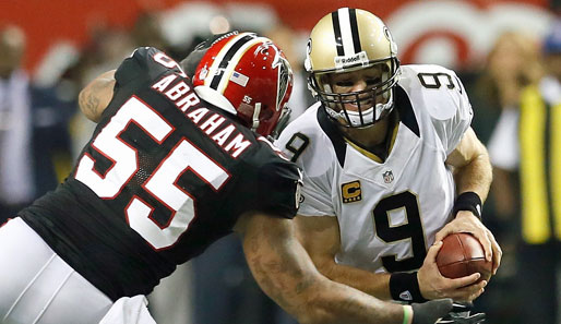 Für Drew Brees (r.) und seine New Orleans Saints gab es bei den Atlanta Falcons nichts zu holen