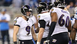 Justin Tucker (l.) war der überragende Mann auf dem Platz