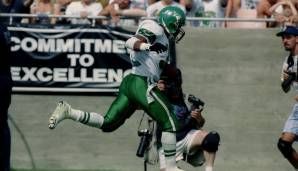 NEW YORK JETS: Blair Thomas, RB, Penn State (2. Pick, 1990). Zu viele Verletzungen, zu wenig Zählbares: Thomas schaffte für die Jets 2.009 Yards und 5 TDs in vier Jahren. Bei drei anderen Teams danach lief es nicht besser.
