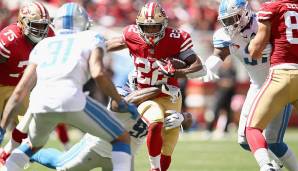 Matt Breida, 49ers (@Chiefs): Toller, explosive Auftritt von Breida gegen Detroit. Er passt mit seiner Vielseitigkeit besser in die Offense von Kyle Shanahan als Alfred Morris, und Kansas Citys Defense sollte erneut einiges an Yards zulassen.