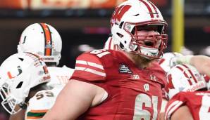 Tyler Biadasz (Guard, Wisconsin): Als Blocker Taylors bester Freund in Wisconsin. Mit einer weiteren guten Saison dürfte Biadasz nach Ryan Ramczyk, Travis Frederick und Kevin Zeitler der nächste Wisconsin-O-Liner in Runde eins werden.