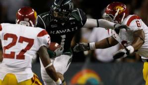 10.: Greg Salas (2010, Hawaii, Western Athletic Conference) - 14 Spiele, 119 Receptions, 1889 Receiving Yards, 14 Receiving Touchdowns