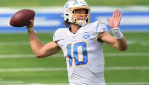 10.: JUSTIN HERBERT (Los Angeles Chargers) - 30,0