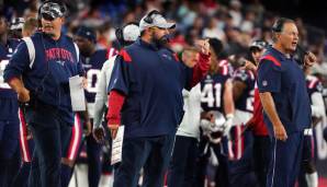 Joe Judge, Matt Patricia und Bill Belichick (v.l.n.r.) haben allesamt ihre Hände im Spiel, was die Offense der Patriots betrifft.