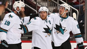 Joe Thornton und die San Jose Sharks durften sich über einen Sieg freuen