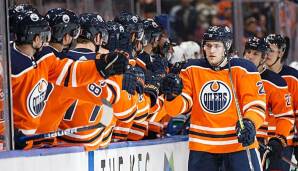 Leon Draisaitl im Trikot der Edmonton Oilers.