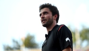 PARIS, FRANCE - MAY 27: Gilles Simon of France looks on during the Men's Singles third round match against Viktor Troicki of Serbia on day six of the 2016 French Open at Roland Garros on May 27, 2016 in Paris, France. (Photo by Dennis Grombkowski/G...