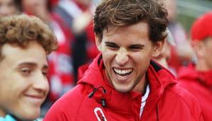 Schon in Wels gemeinsam bei der Sache: Moritz und Dominic Thiem