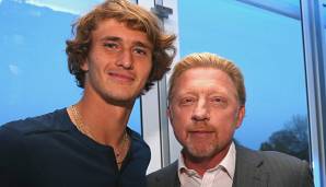 Alexander Zverev und Boris Becker kommen gut miteinander aus