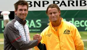 Peya spielte im Davis Cup 2005 gegen Hewitt.