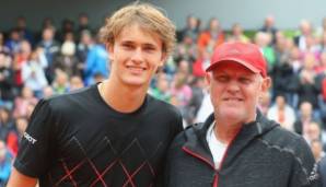 Alexander Zverev (l.) mit Vater Alexander Zverev Senior (r.)