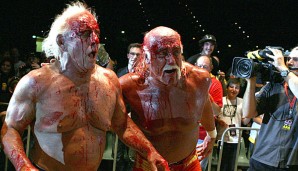 Ric Flair (l.) und Hulk Hogan haben gemeinsam so manche Schlacht geschlagen