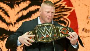 WWE-Champion Brock Lesnar nimmt am Rumble-Match teil.